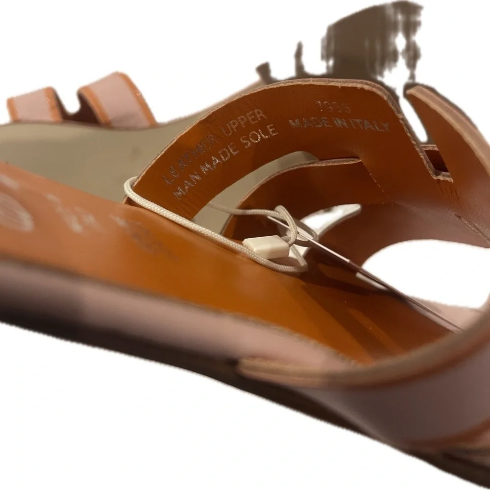 Libera mente Pink with orange accent Sandals with H-Shaped Strap - Picture 3 of 4